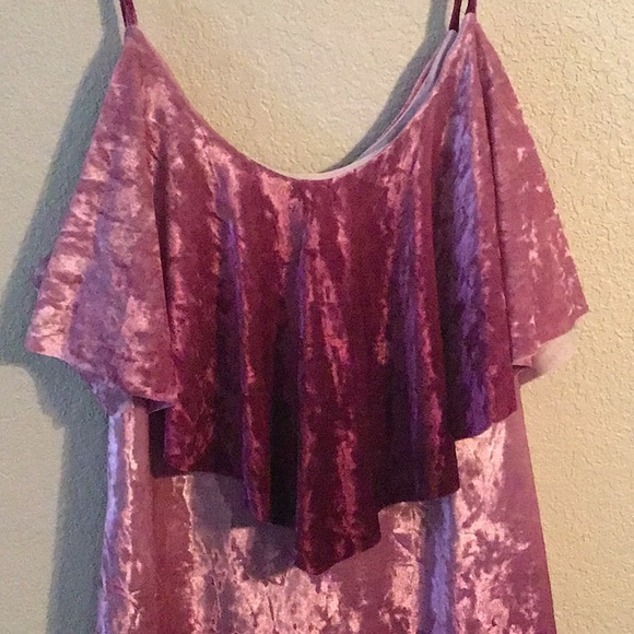 Ombré Crushed Velvet Dress - Picture 3 of 8
